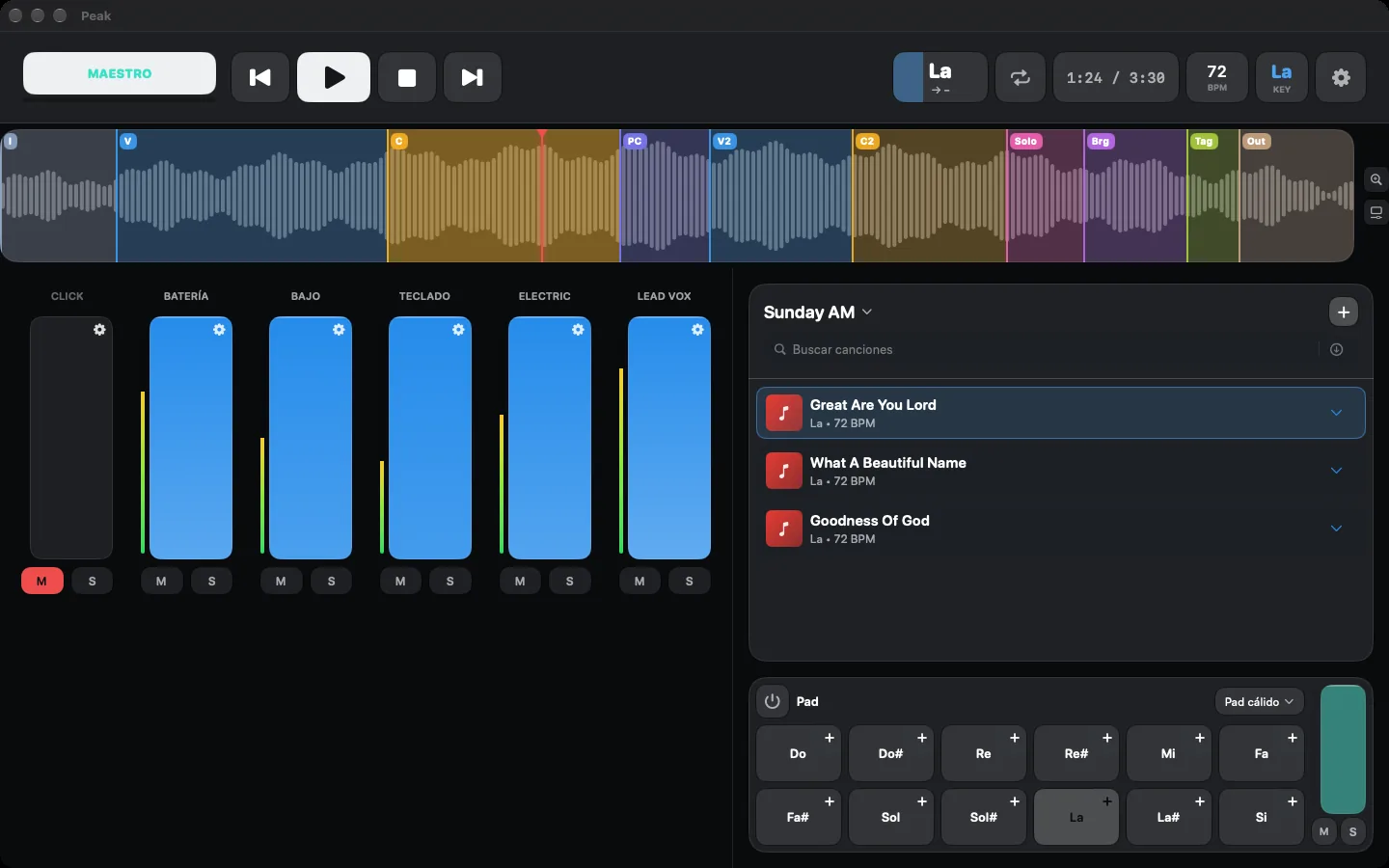 PeakMultitrack on Mac